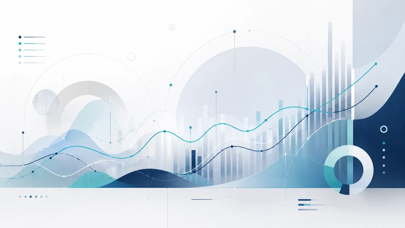 Abstract industry research report visual